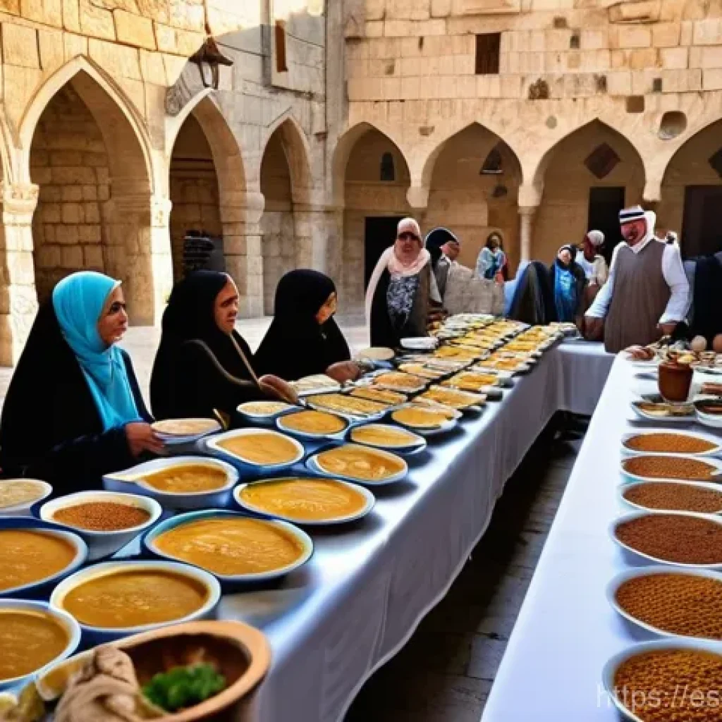 이스라엘에서의 라마단 체험 - **Iftar in the Old City of Jerusalem: A Communal Feast at Sunset**
    "A vibrant and heartwarming s...