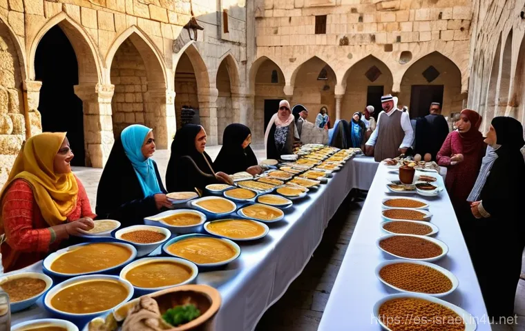 이스라엘에서의 라마단 체험 - **Iftar in the Old City of Jerusalem: A Communal Feast at Sunset**
"A vibrant and heartwarming s...