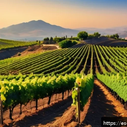 이스라엘의 주요 와인 생산지 - A panoramic vineyard landscape in Israel&rsquo;s northern highlands during early autumn, featuring rows of...